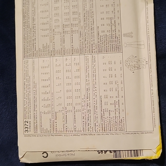 McCall's: Sewing Pattern Uncut 3372 - Picture 2 of 3